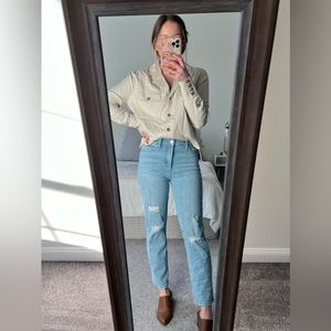 JBD Distressed High Rise Straight Leg Jeans size 26